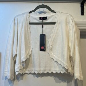 Elegant Women's Off-White Shrug